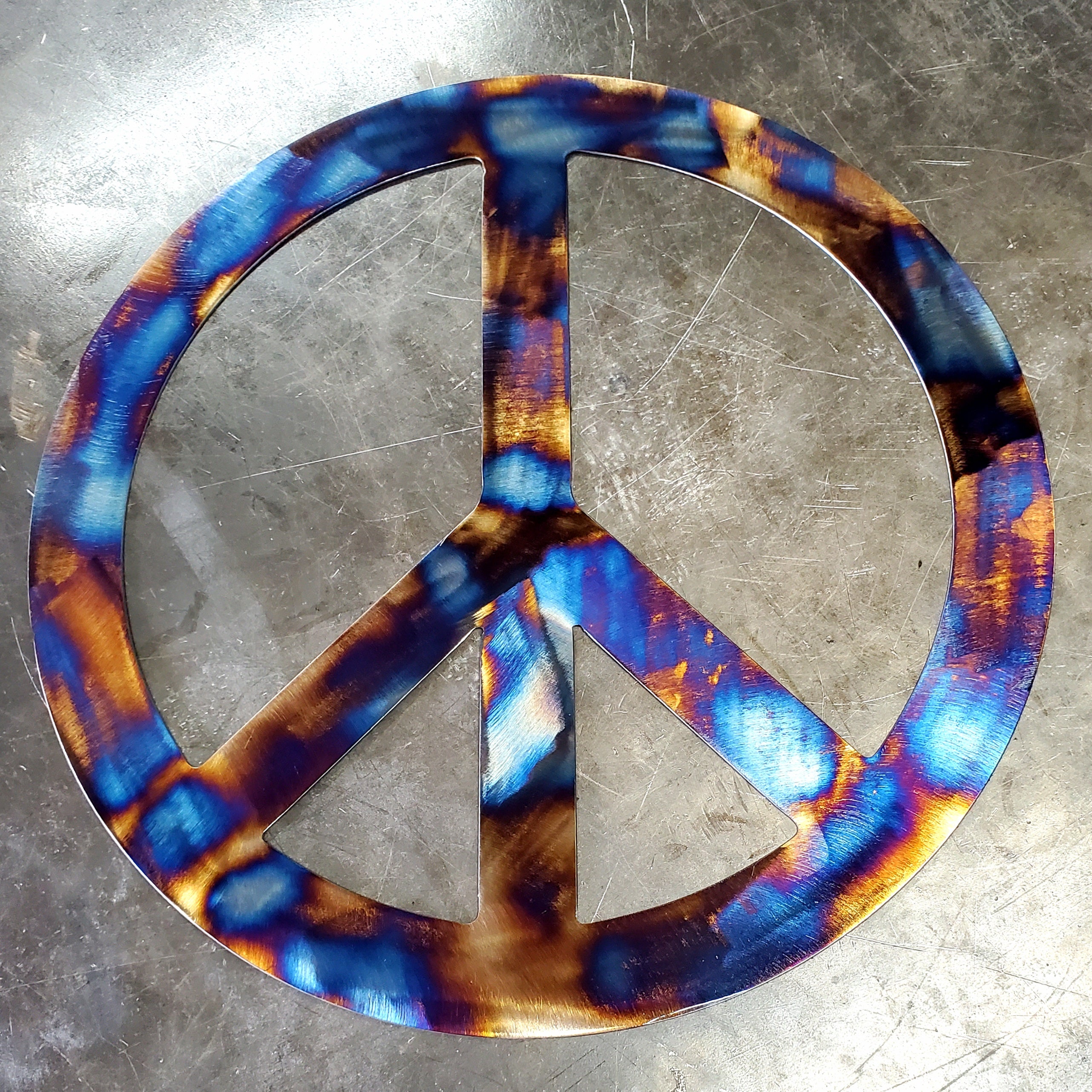Peace Sign Metal Art
