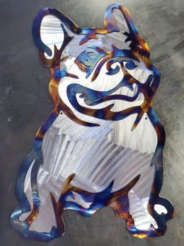 French Bulldog Metal Wall Art