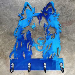 Rough Collie Key & Leash Hanger