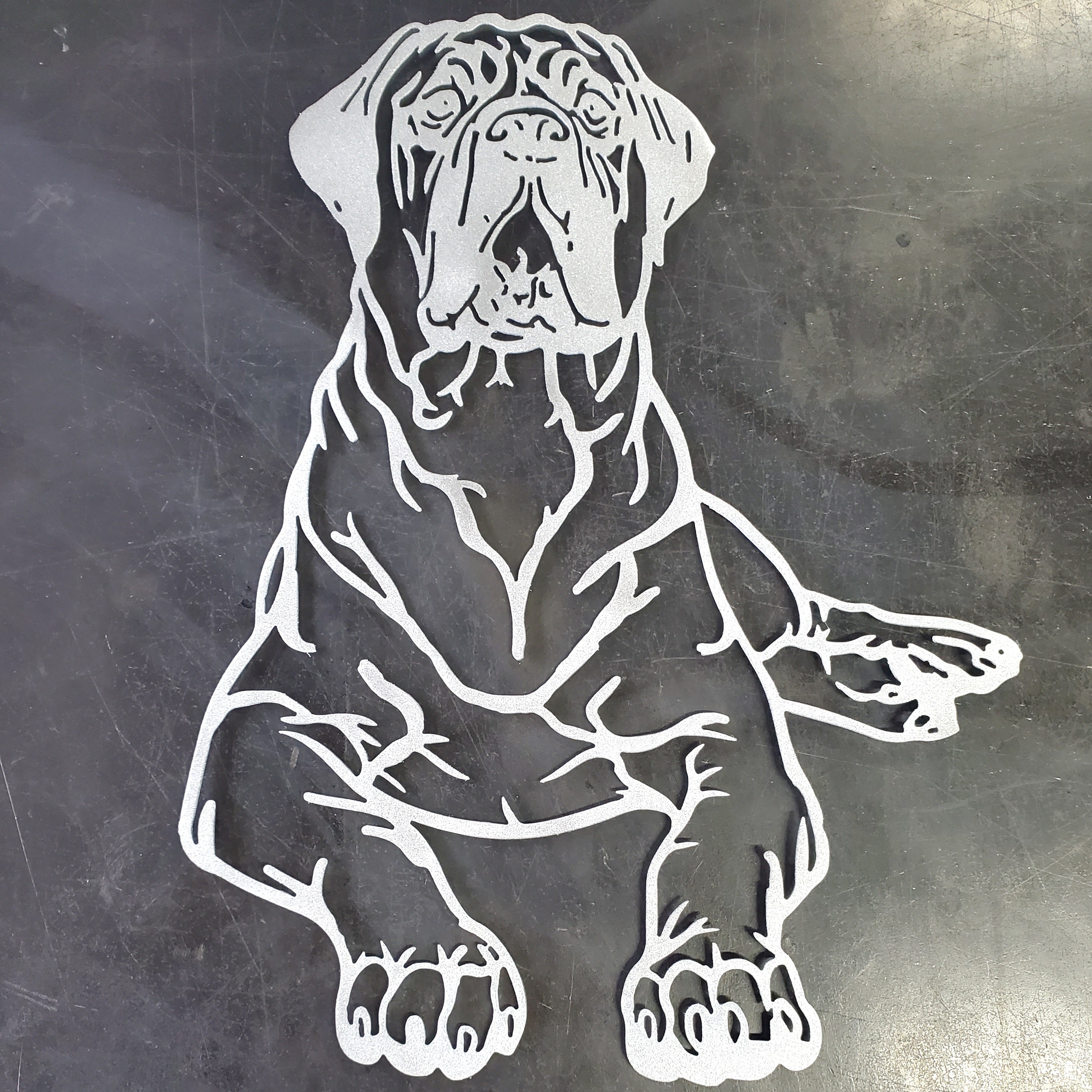 Mastiff #2 Metal Art