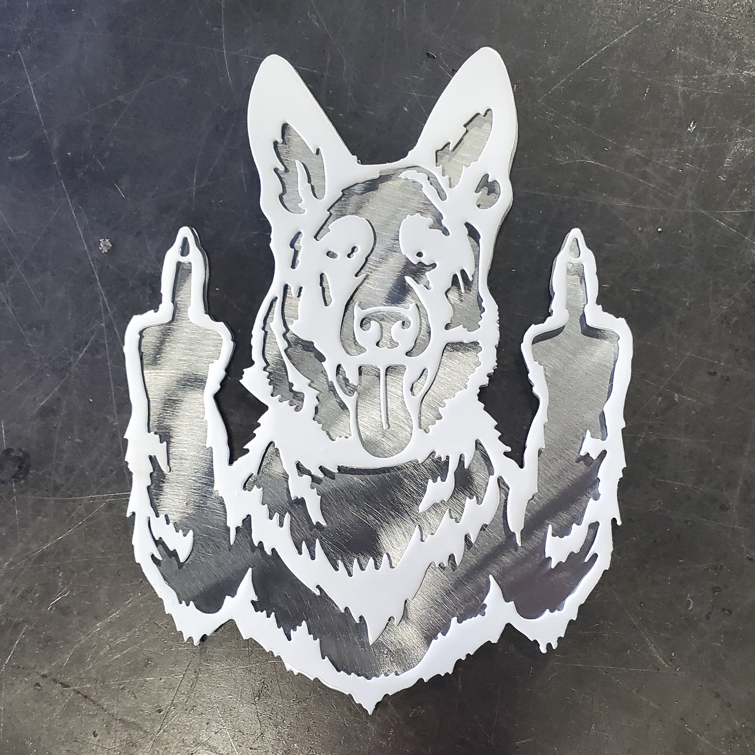 German Shepherd #3 Metal Art