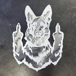German Shepherd Metal Wall Art