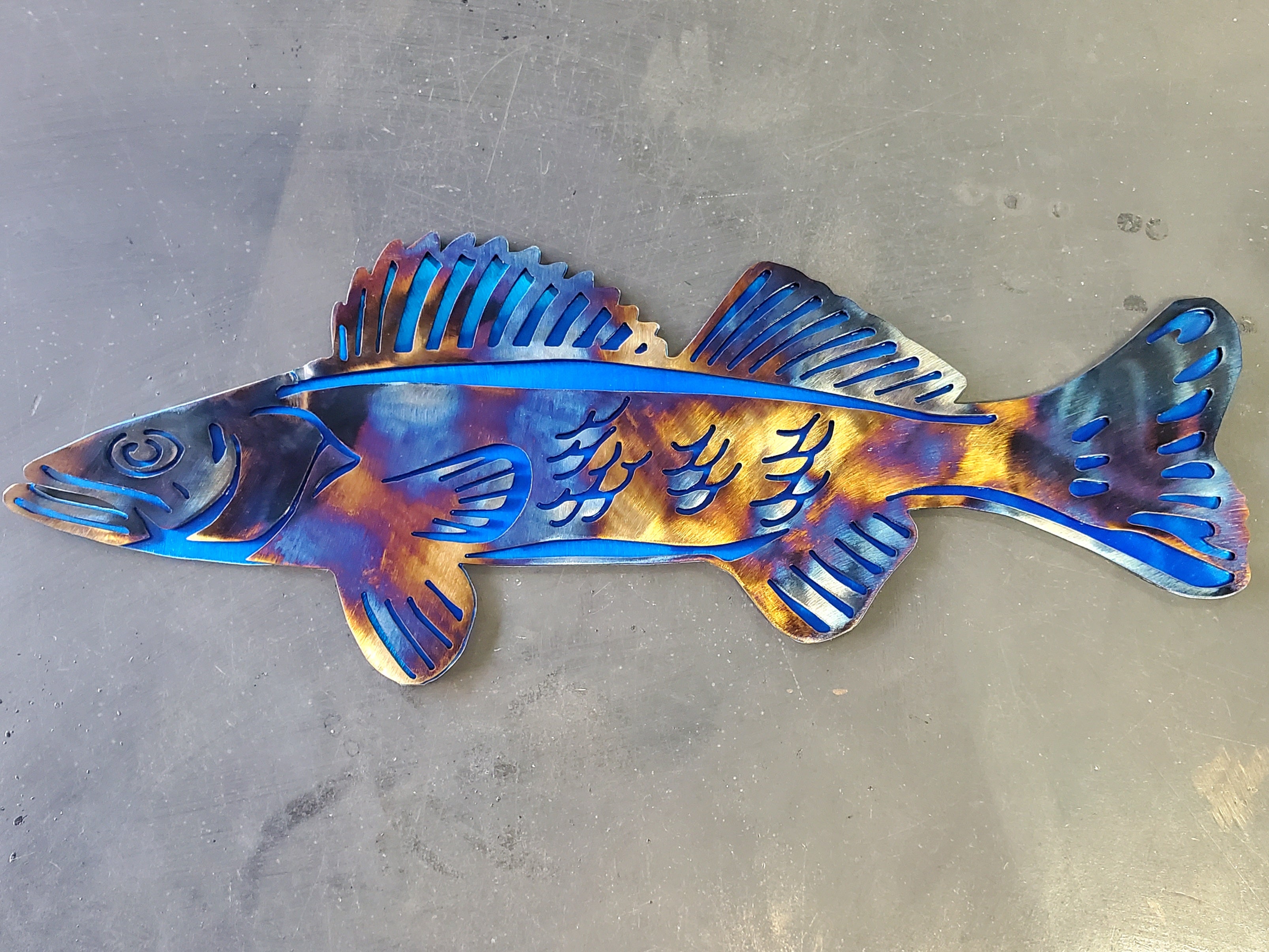 Walleye #2 Metal Art