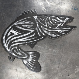 Walleye Tribal Metal Wall Art