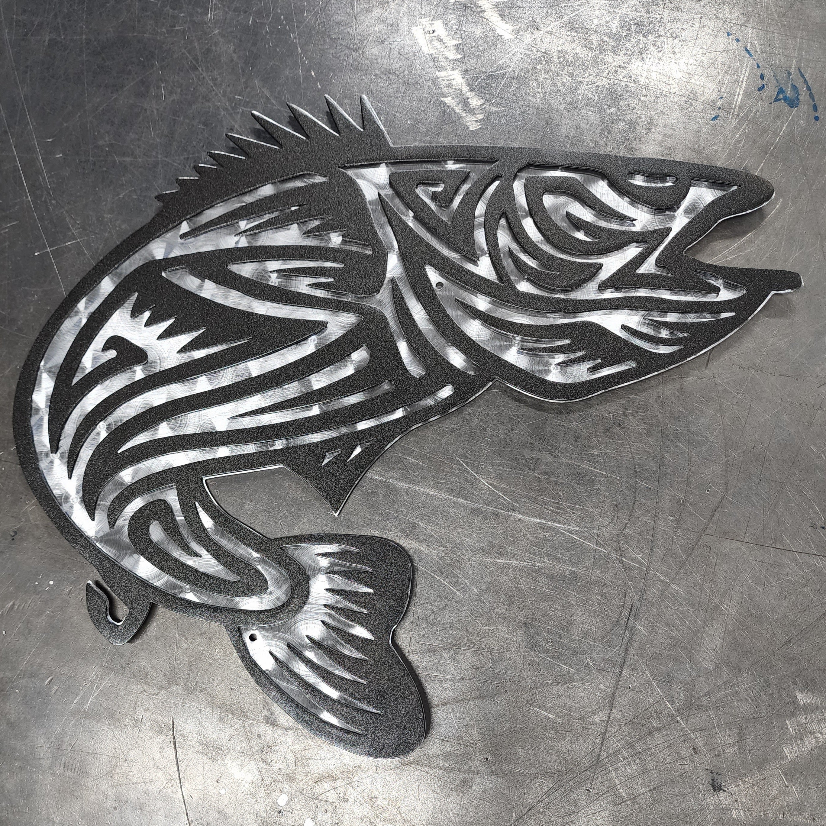 Walleye Tribal Metal Art