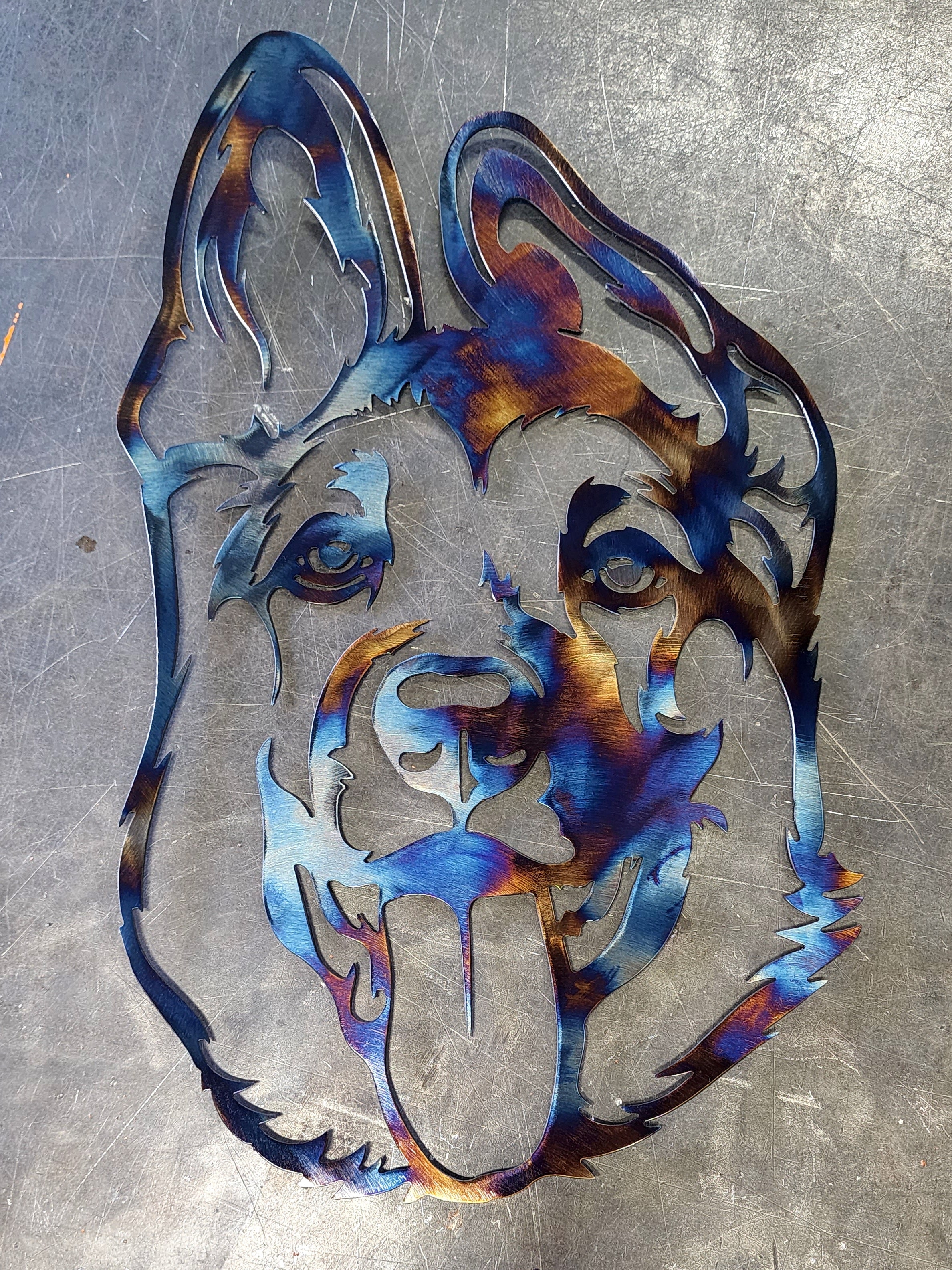 German Shepherd #2 Metal Art