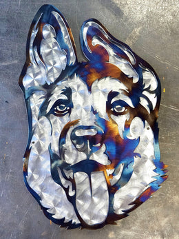German Shepherd Metal Wall Art