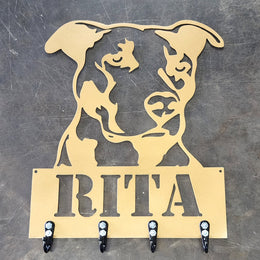 Pitbull Key & Leash Hanger