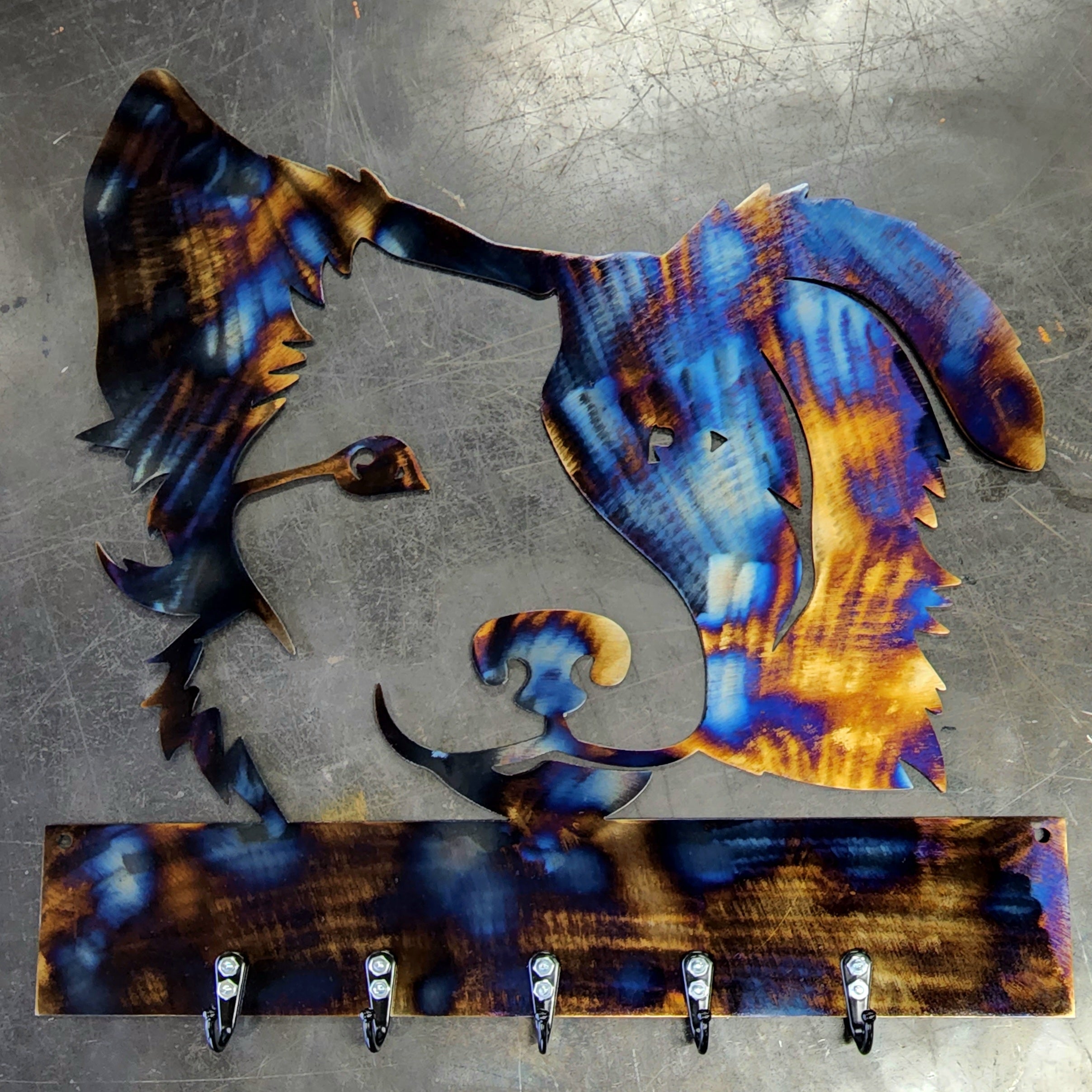 Border Collie #1 Key & Leash Hanger