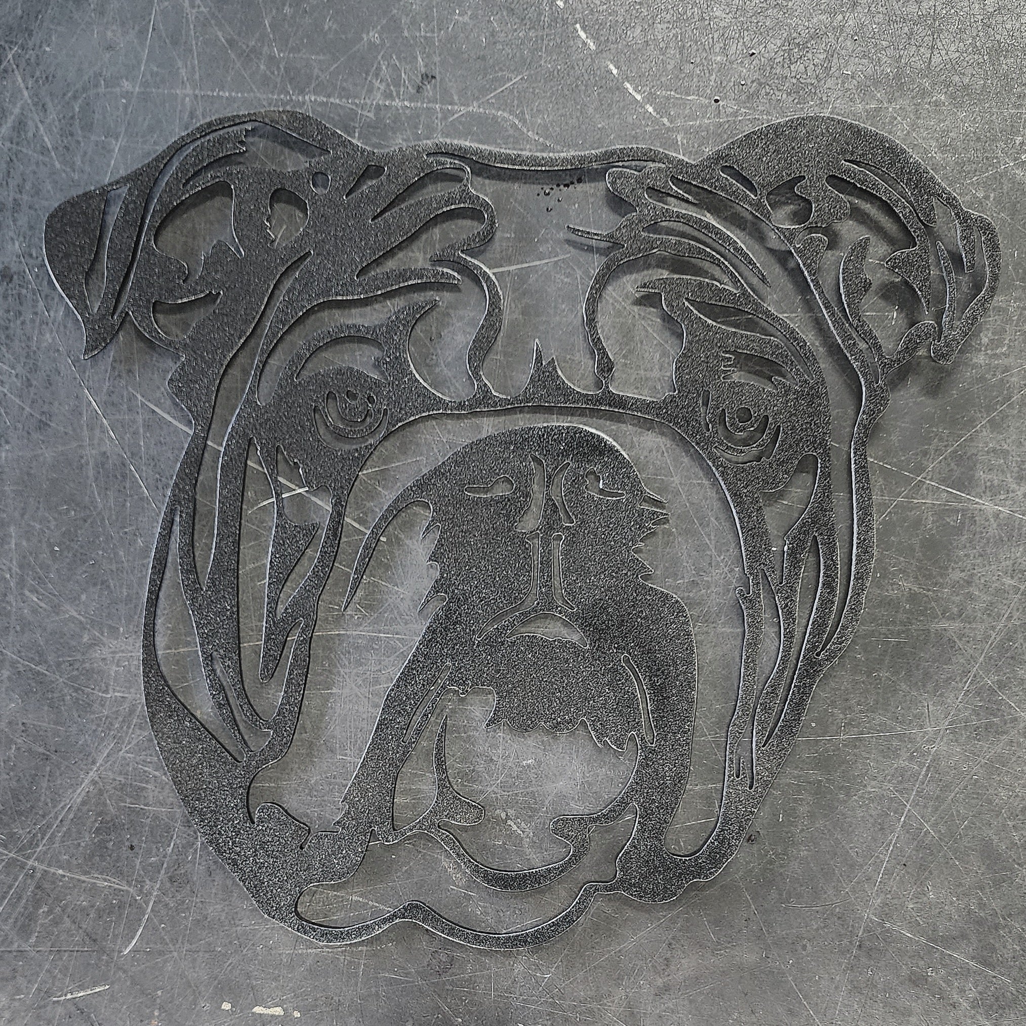 Bulldog #2 Metal Art