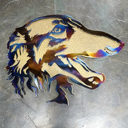 Borzoi Metal Wall Art