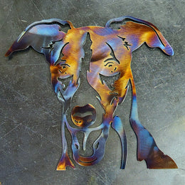 Whippet Metal Wall Art