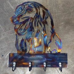 Afghan Hound Key & Leash Hanger