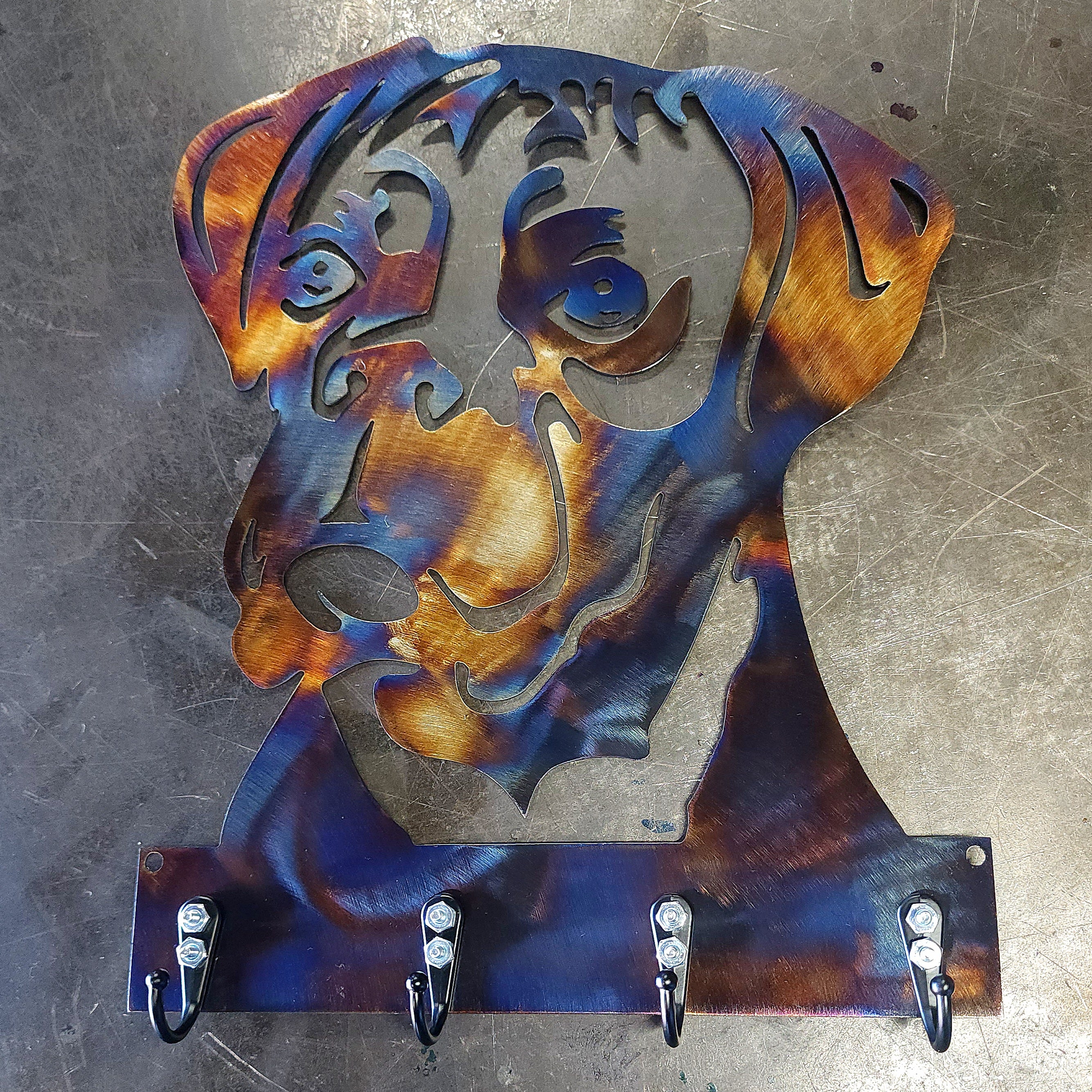 Boxer #1 Key & Leash Hanger