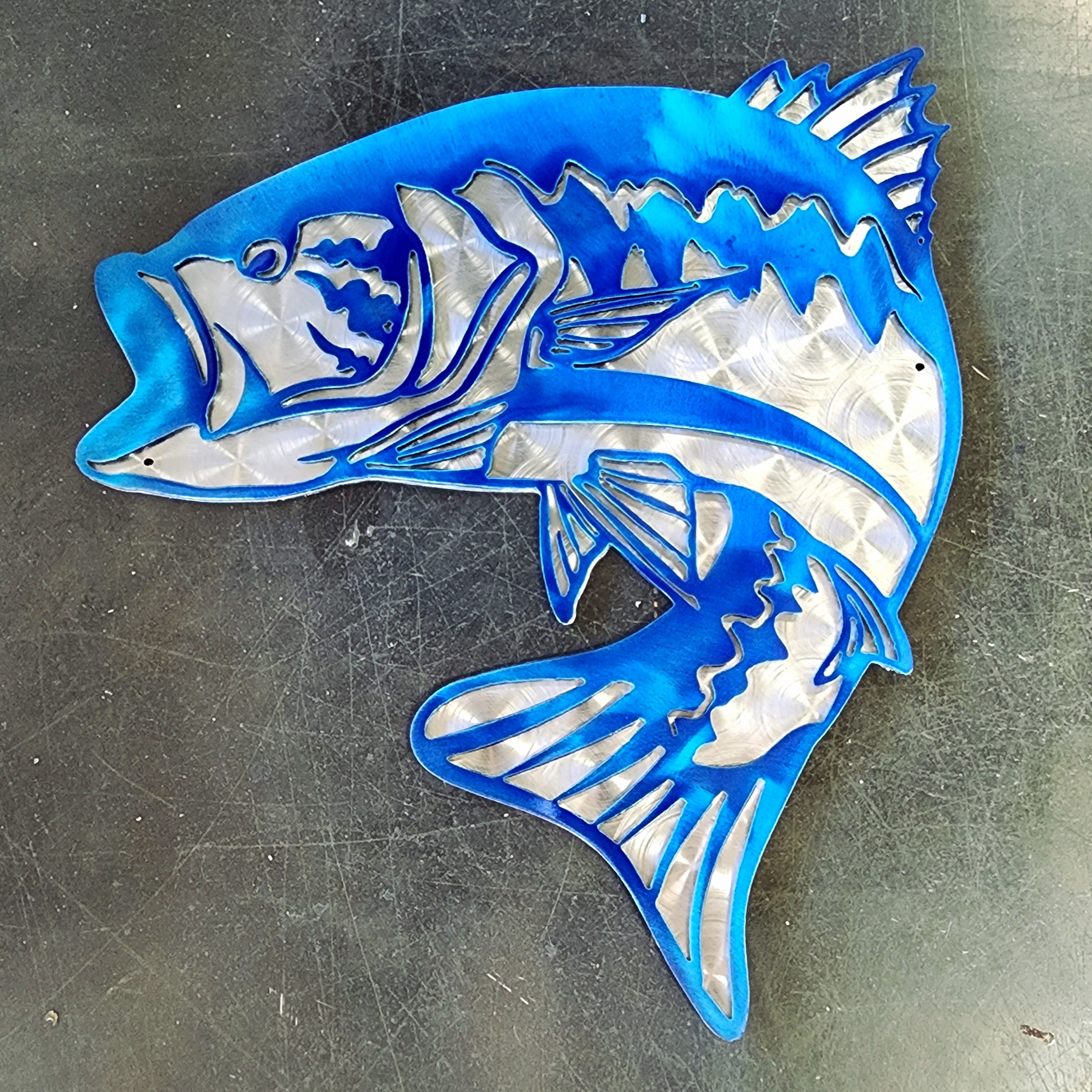 Largemouth Bass Metal Art
