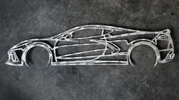 Corvette C8 Metal Wall Art