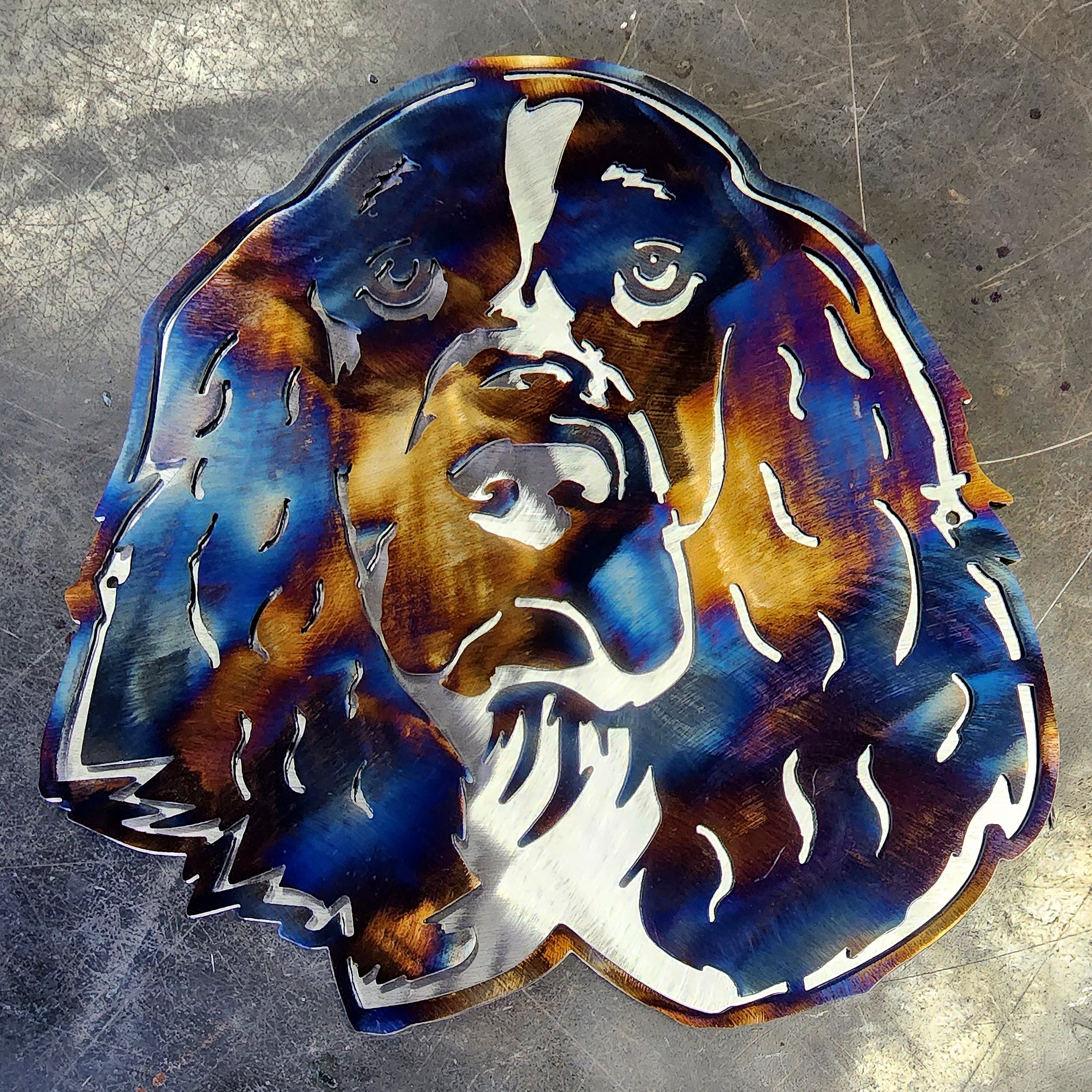 Springer Spaniel Metal Art