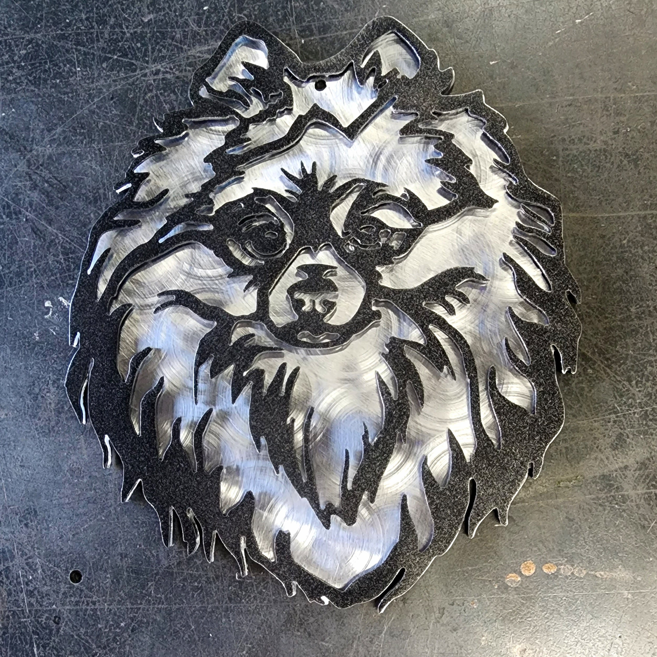Pomeranian Metal Art