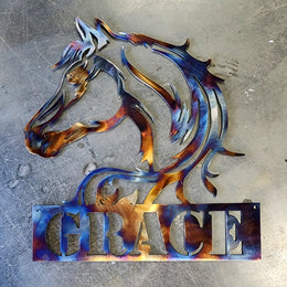Horse Metal Wall Art