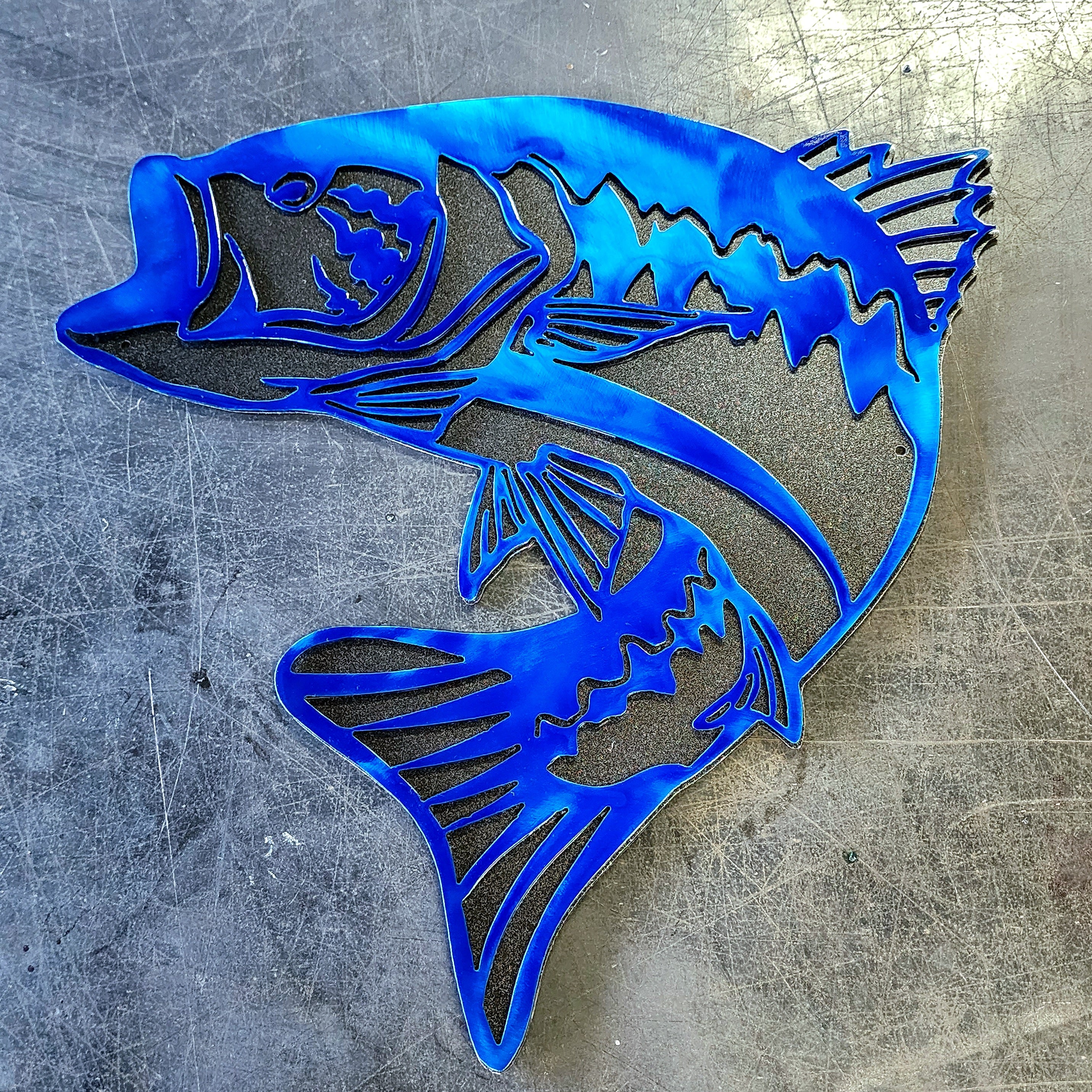 Largemouth Bass Metal Art