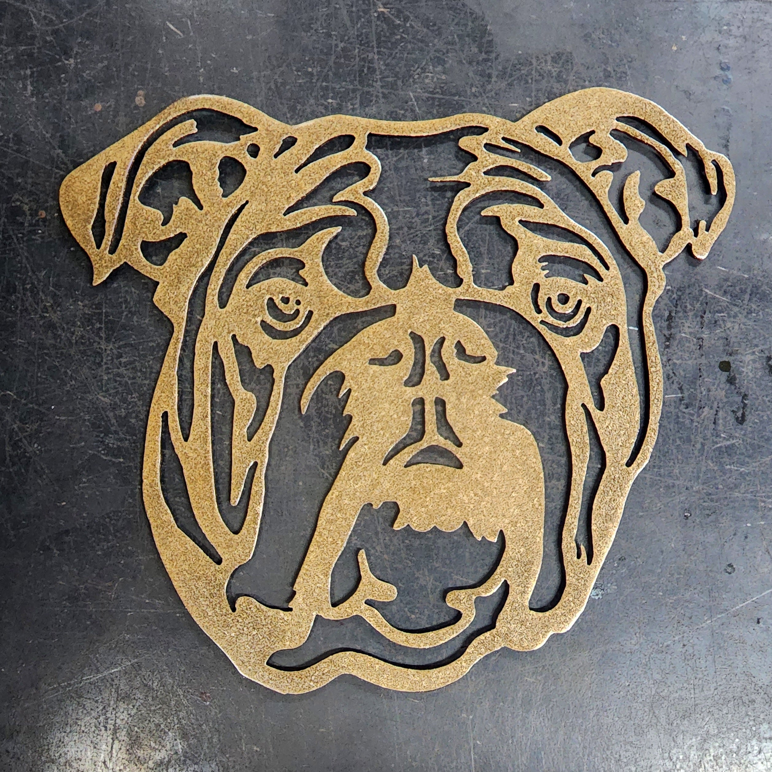 Bulldog #2 Metal Art