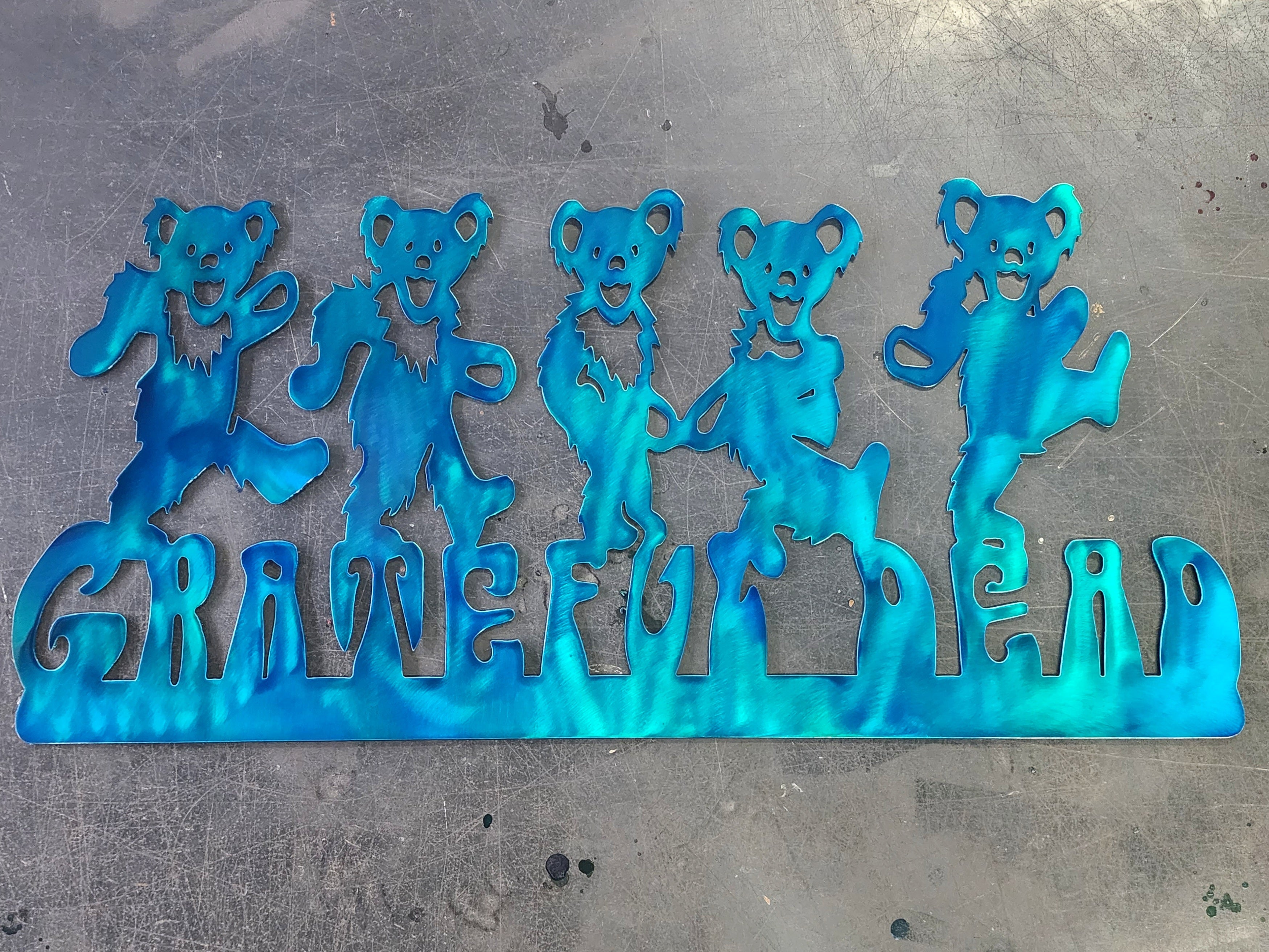 Dancing Bears #2 Metal Art