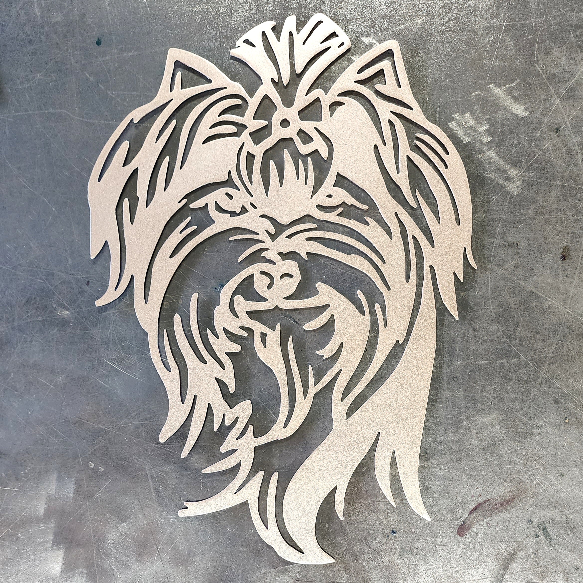 Yorkie #1 Metal Art