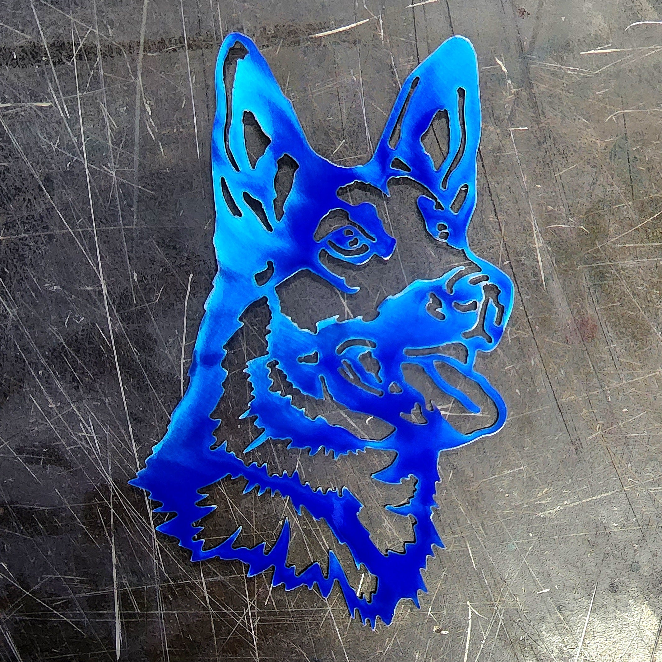 German Shepherd #1 Metal Art