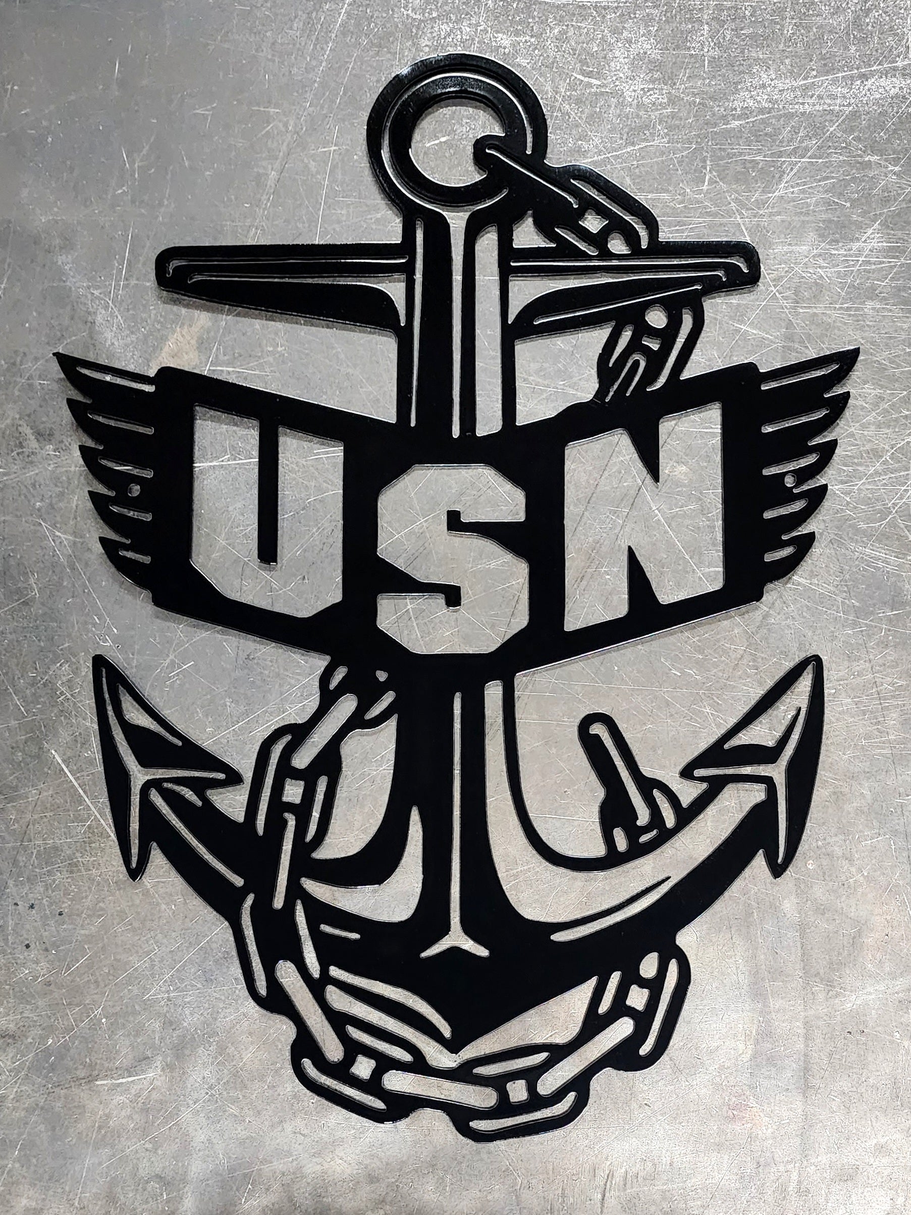 Navy (USN) Anchor Metal Art
