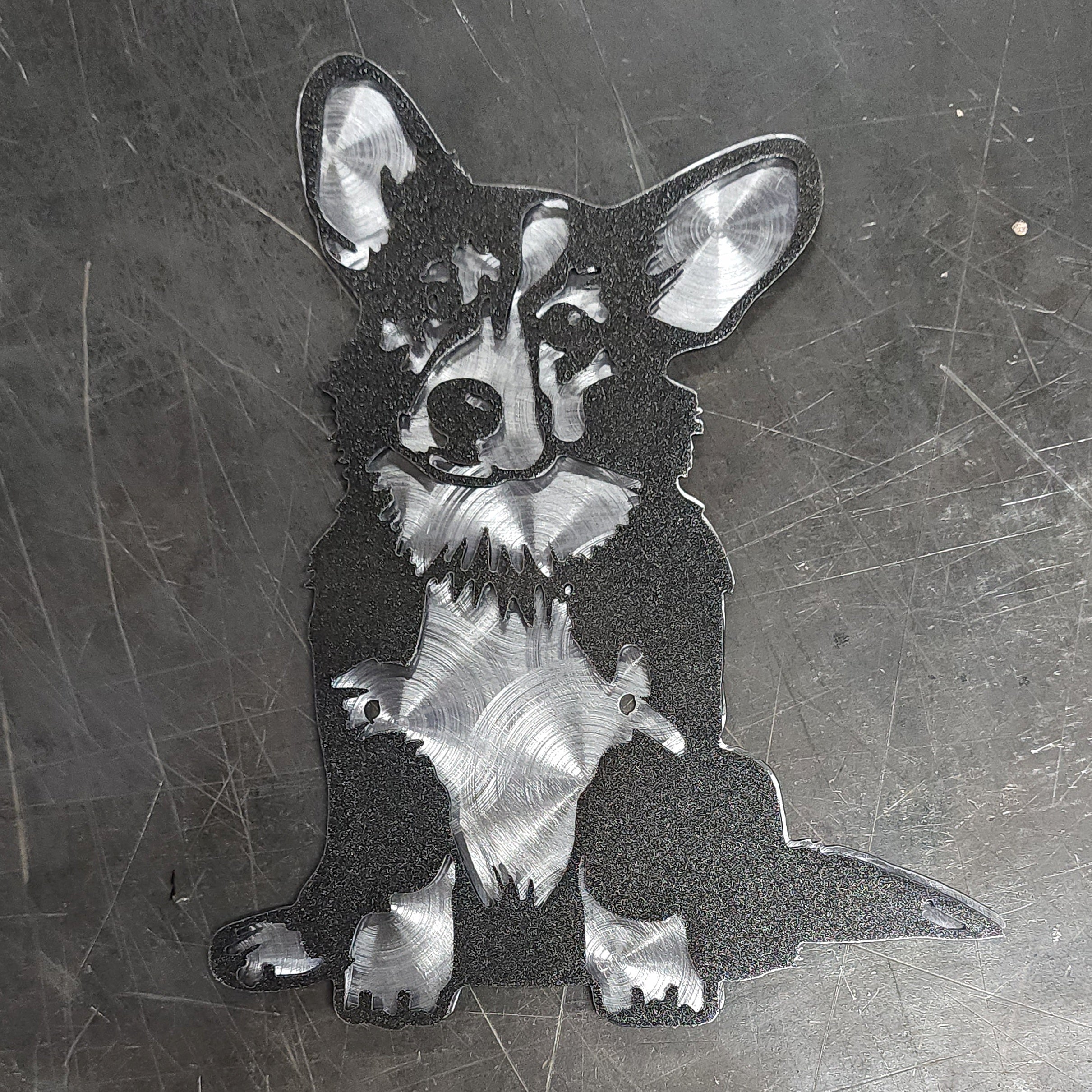 Corgi #1 Metal Art