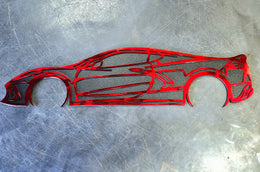 Corvette C8 Metal Wall Art