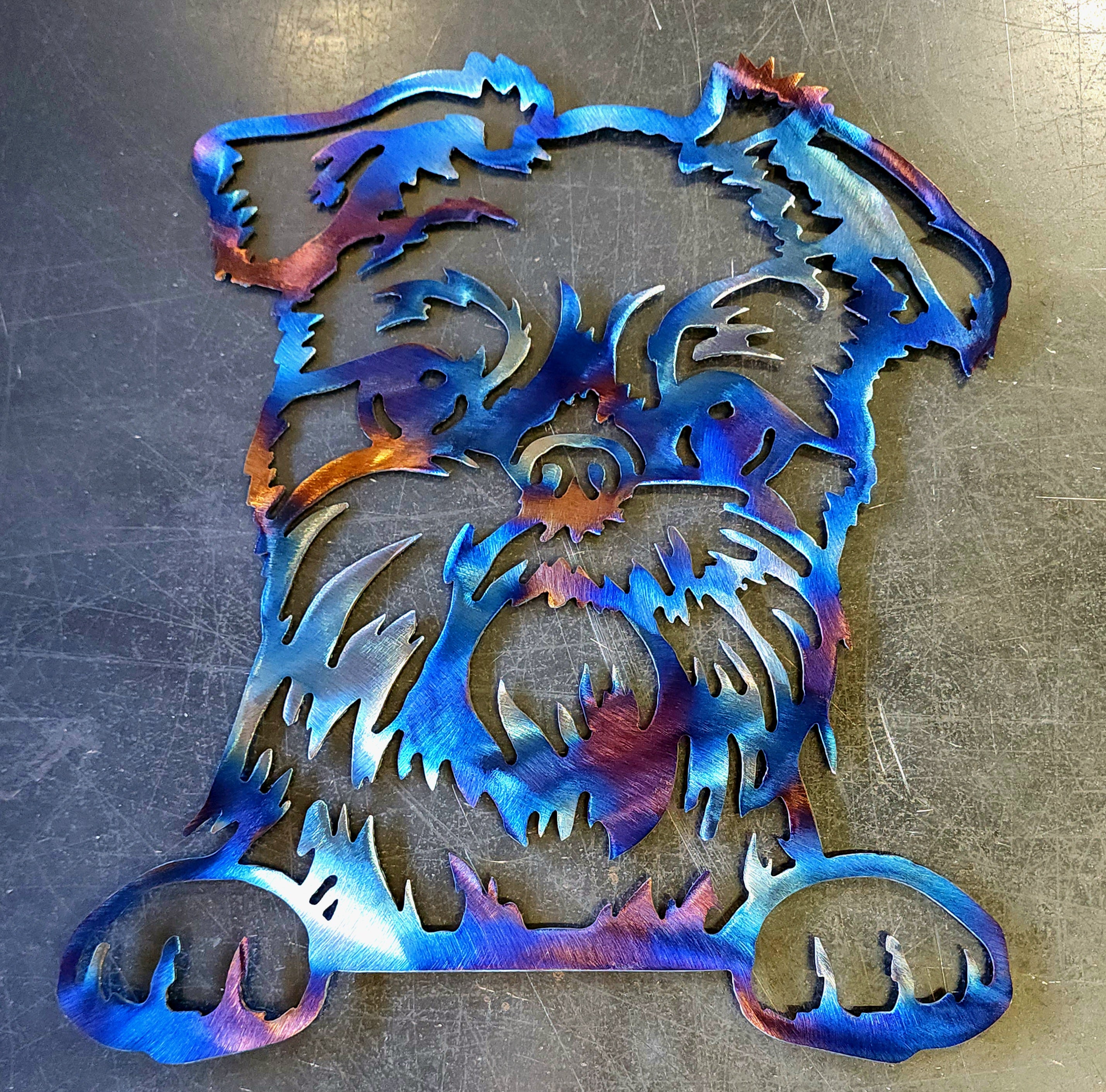 Brussels Griffon Metal Art