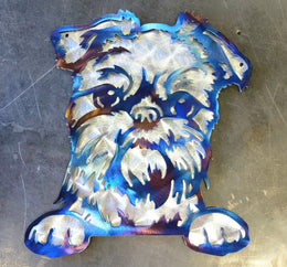 Brussels Griffon Metal Wall Art