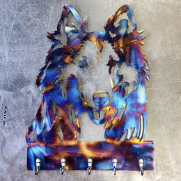 Rough Collie Key & Leash Hanger