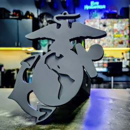 USMC Marine Metal Hitch Cover