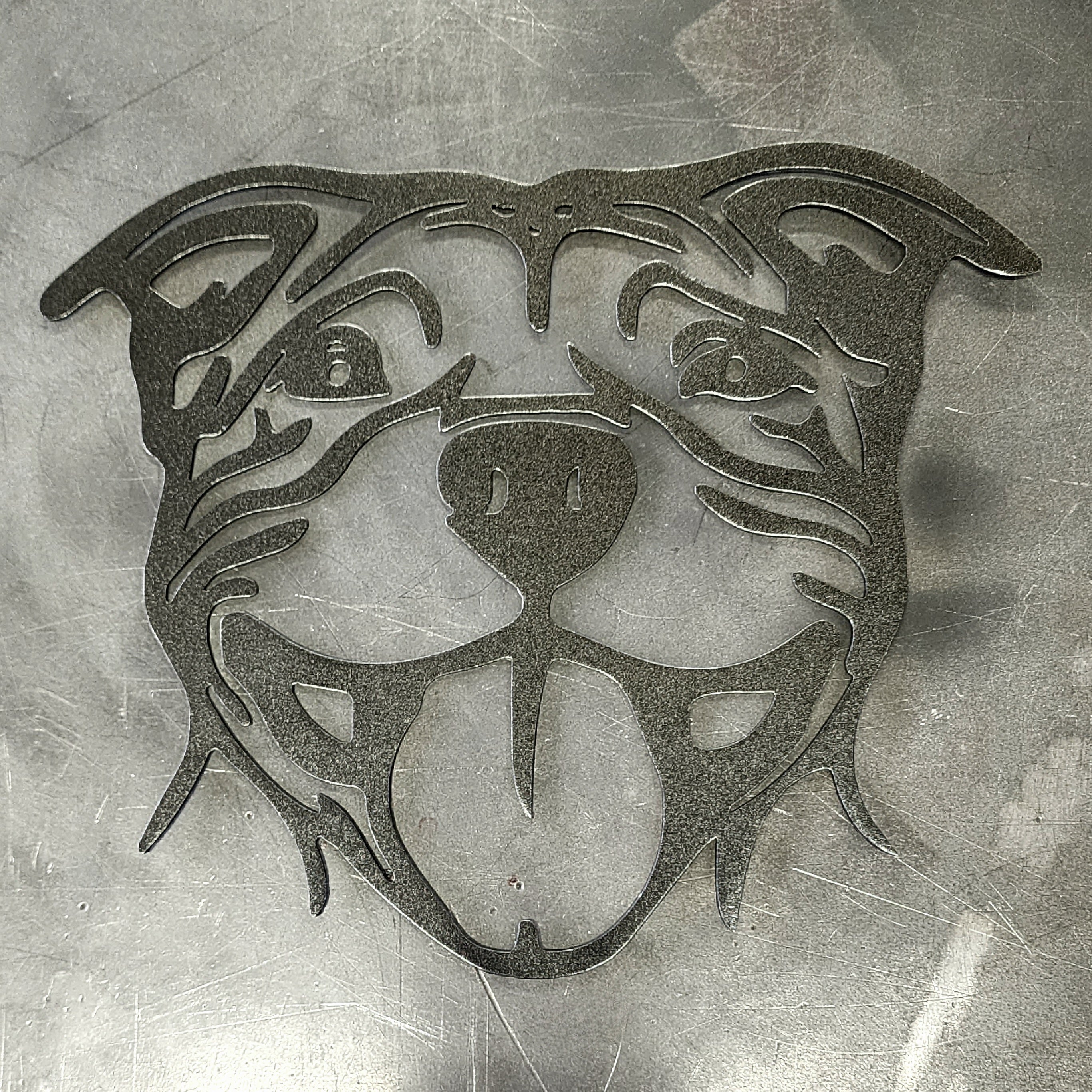 Pitbull Metal Wall Art | Custom Powder Coated Steel | Made in USA