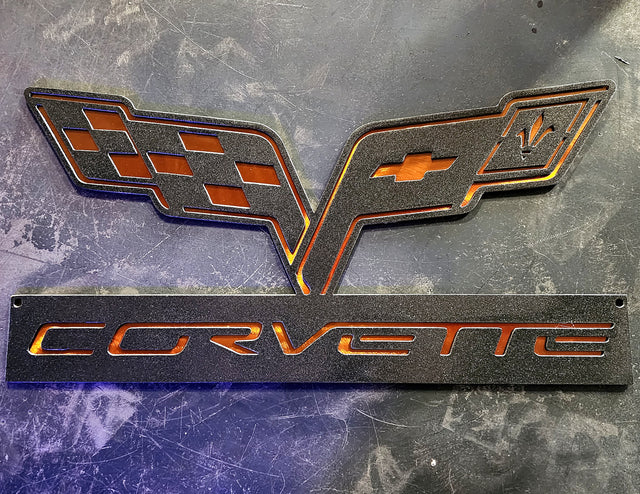 Corvette C6 Metal Wall Art