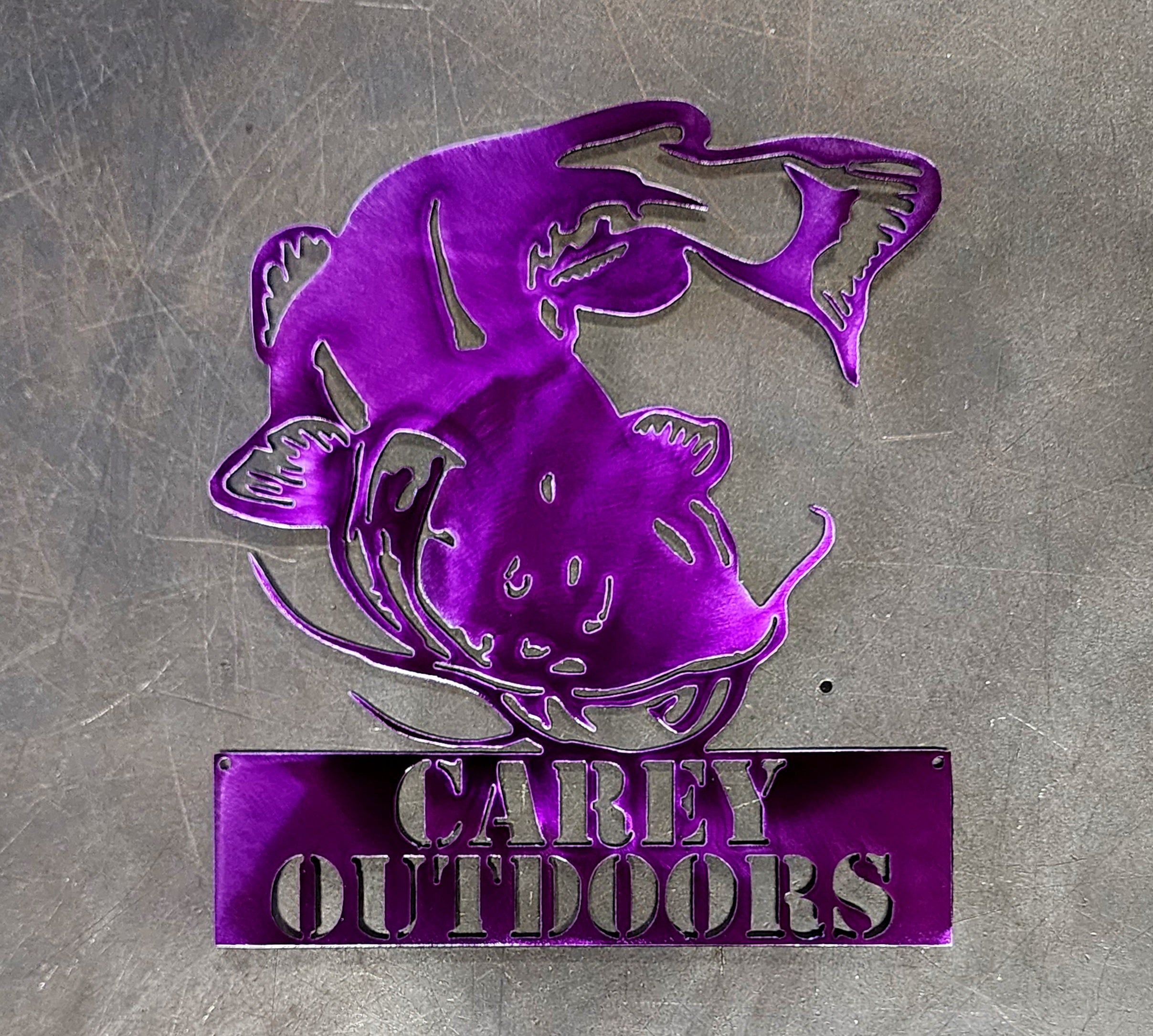 Catfish Metal Art