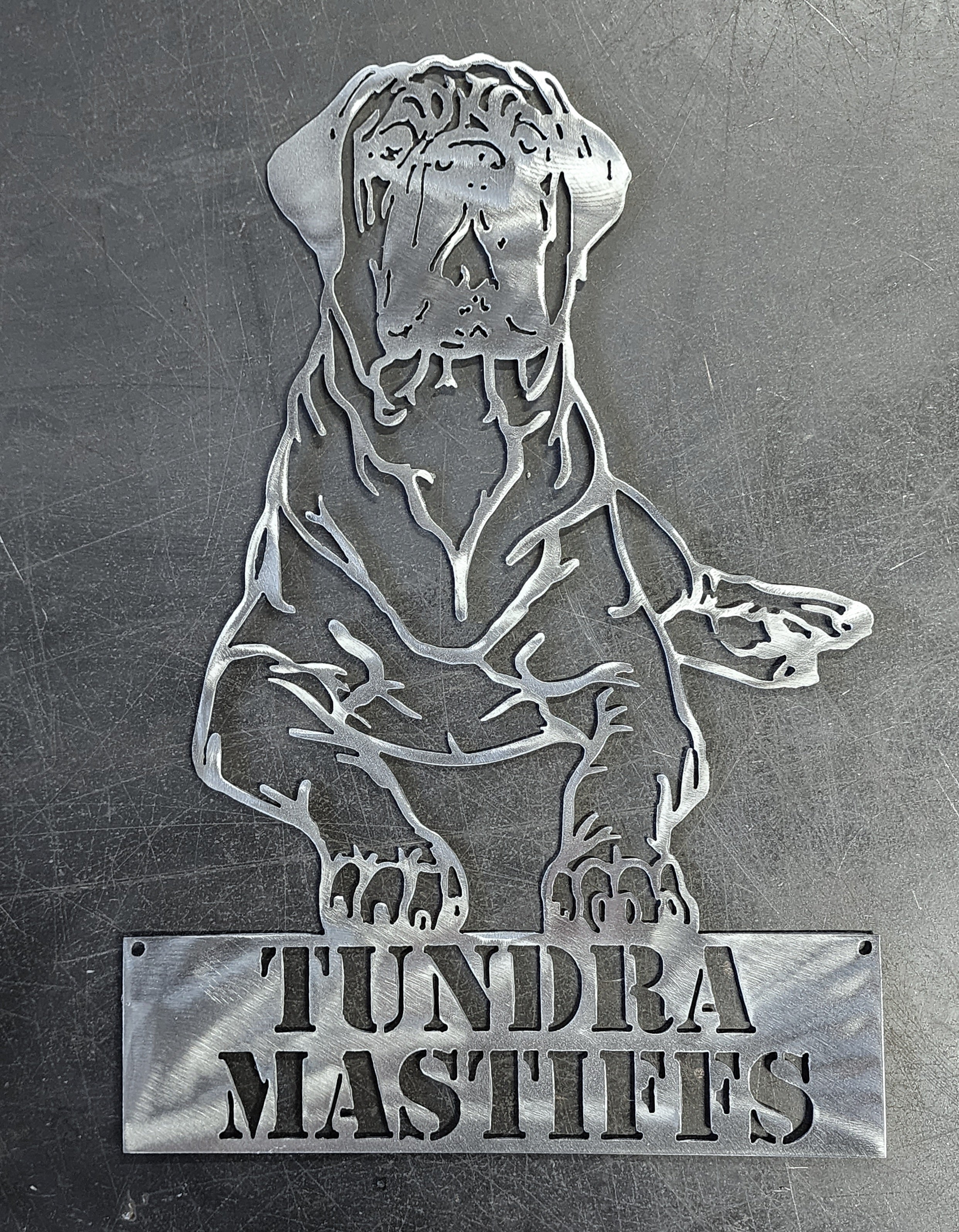 Mastiff #2 Metal Art