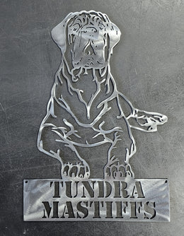 Mastiff Metal Wall Art