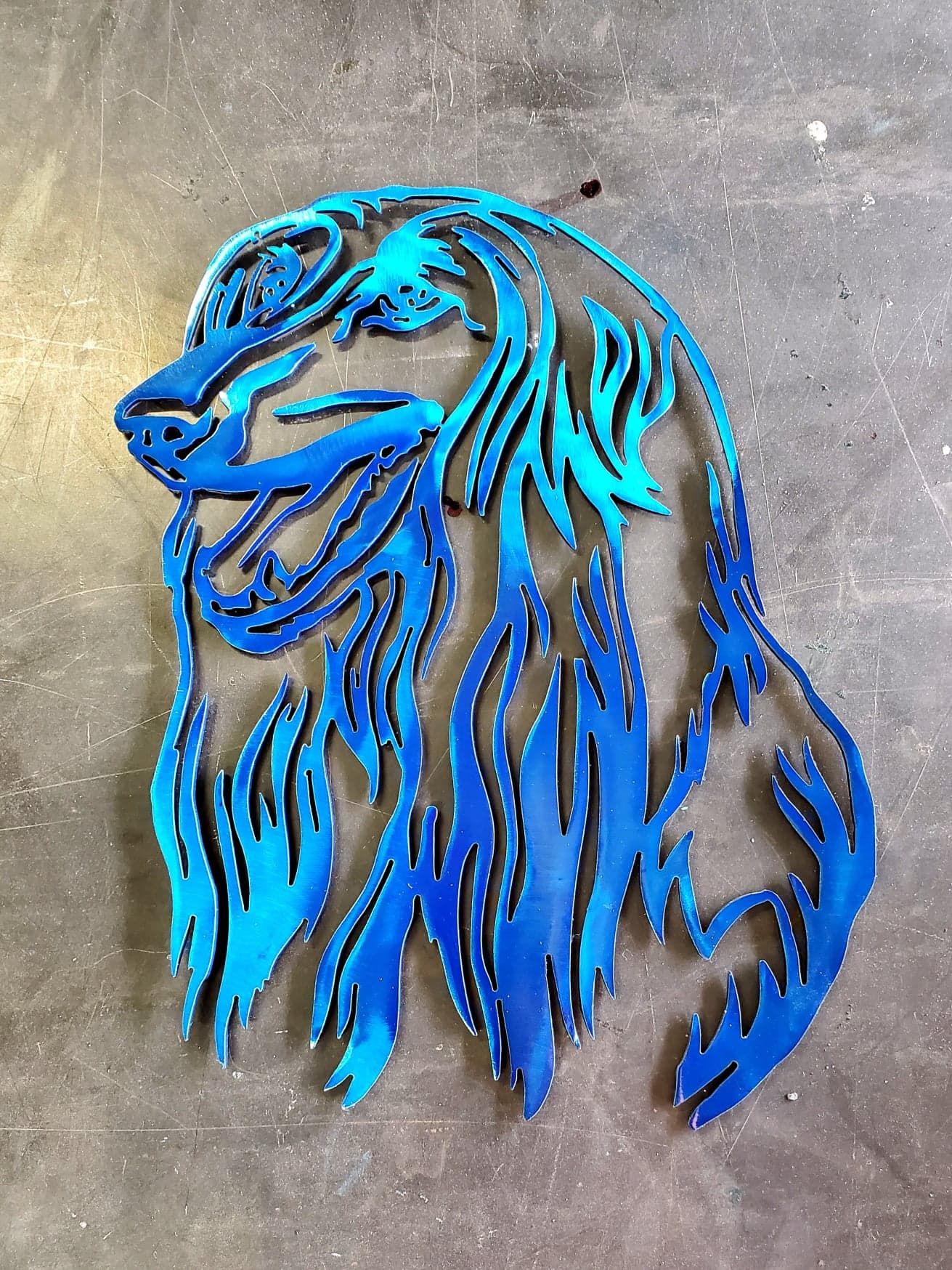 Afghan Hound Metal Art