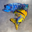 Largemouth Bass Metal Art