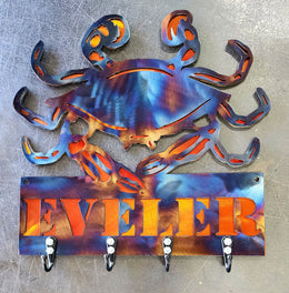 Blue Crab Key & Leash Hanger