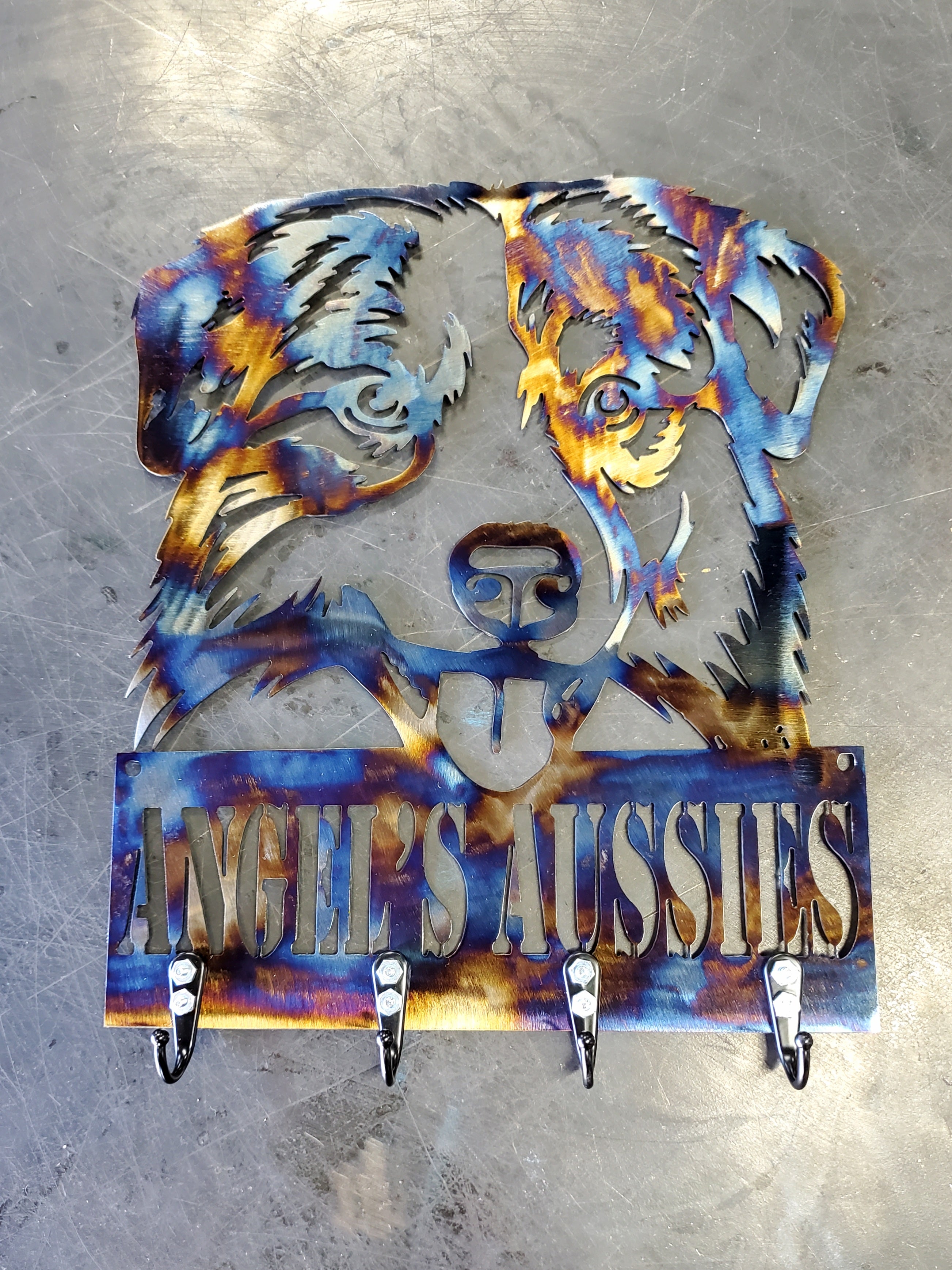 Australian Shepherd #1 Key & Leash Hanger