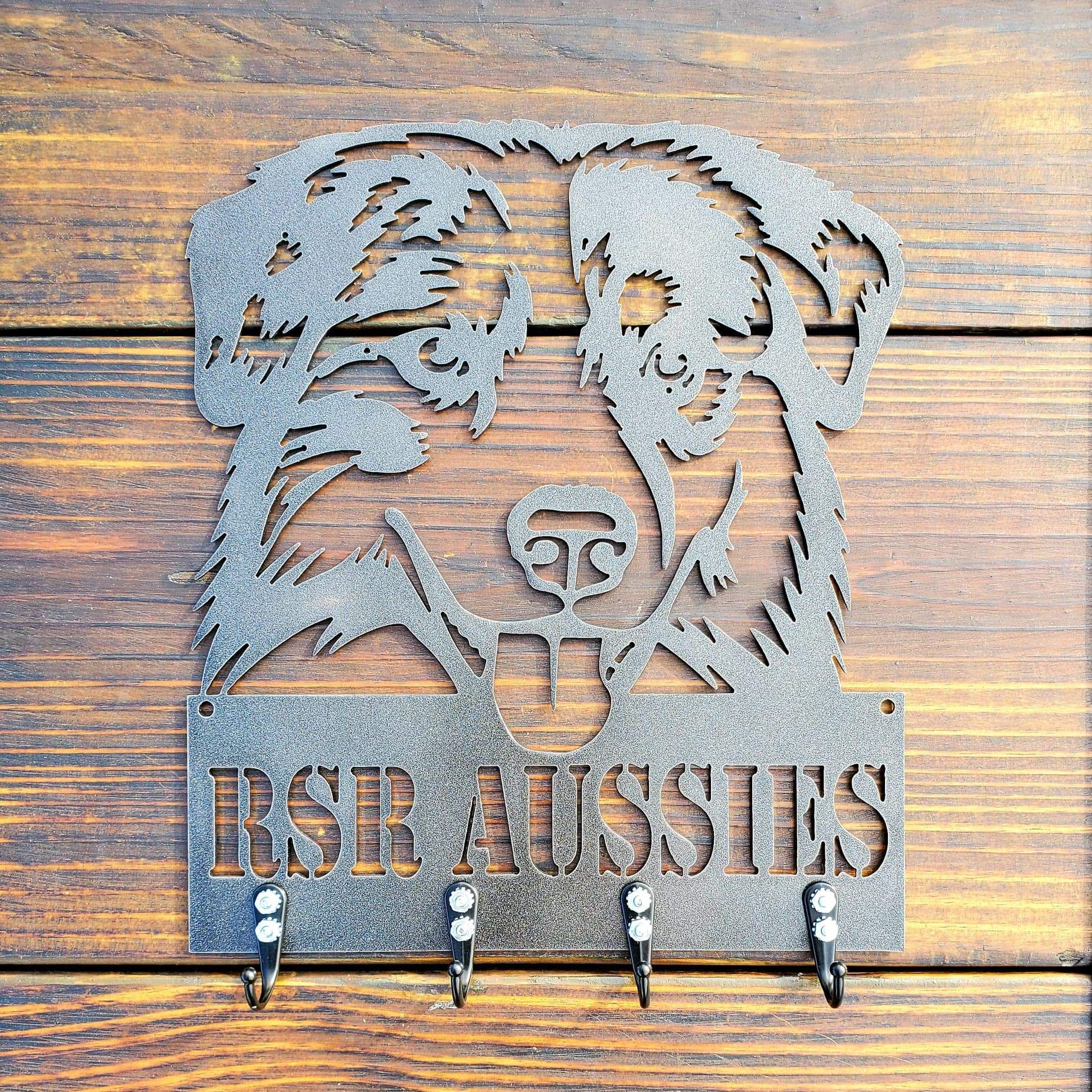 Australian Shepherd #1 Key & Leash Hanger