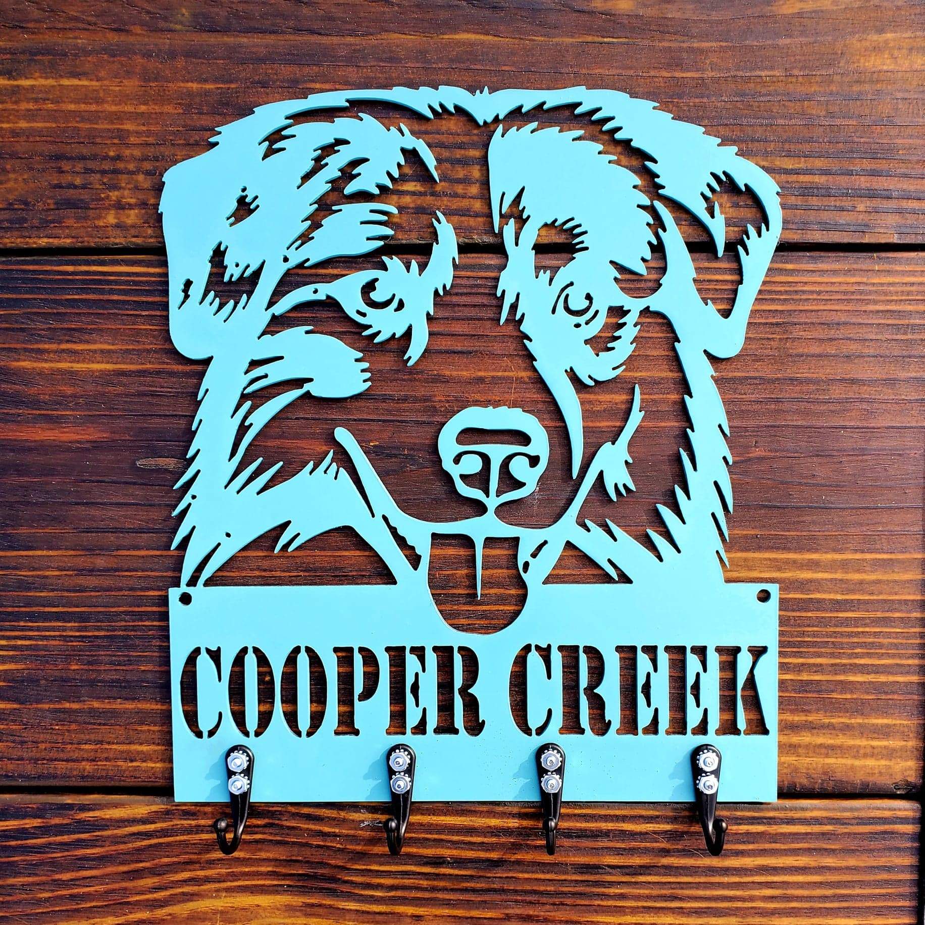 Australian Shepherd #1 Key & Leash Hanger