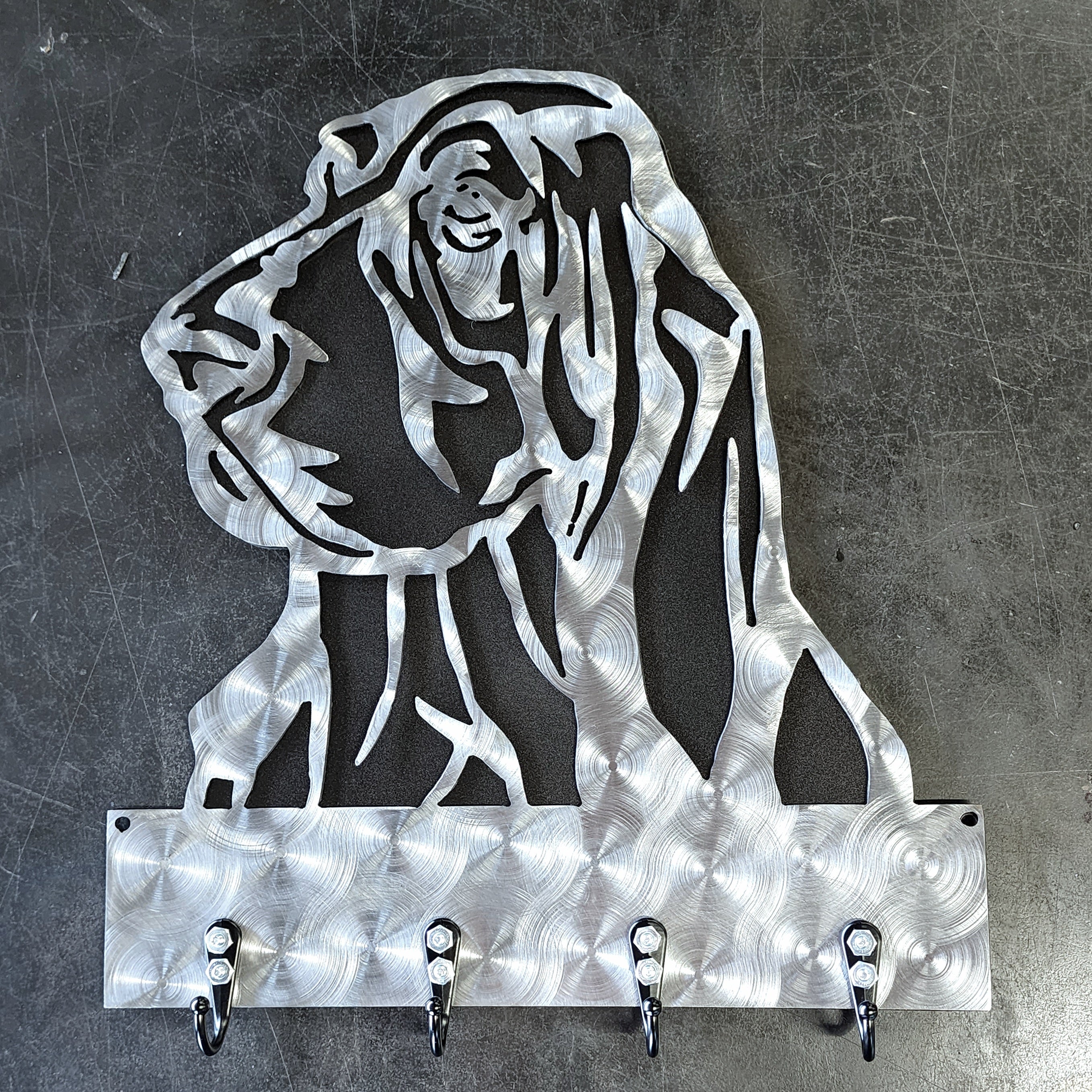 Basset Hound Key & Leash Hanger