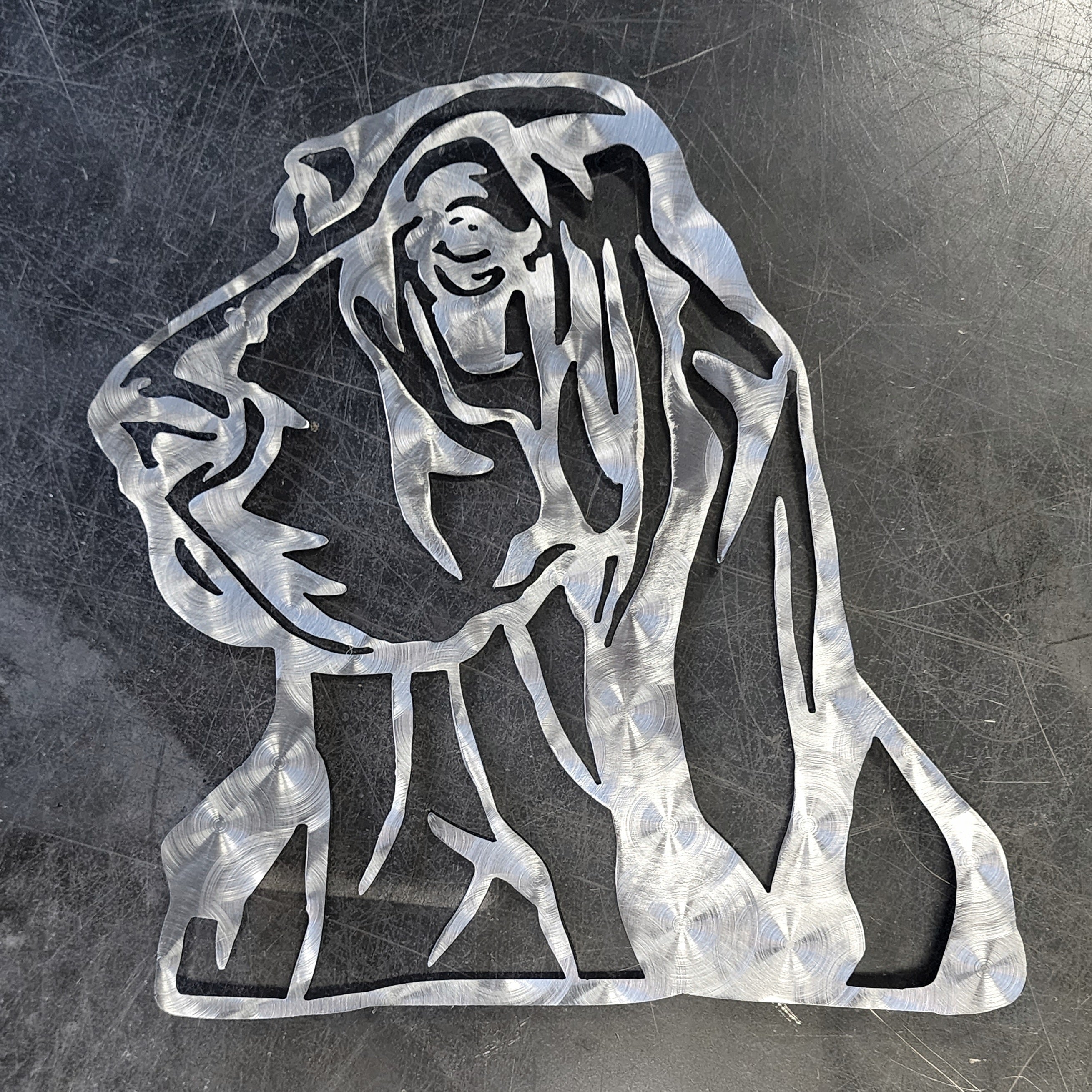 Basset Hound Metal Art