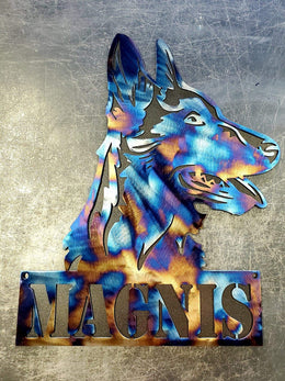 Belgian Malinois Metal Wall Art