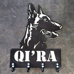Belgian Malinois Key & Leash Hanger